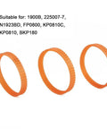 Three Pack Electric Planer Drive Belts 238mm By 9.6mm Double Cog Ribbed Replacement Kit For N1923BD 1900B FP0800 KP0810C BKP180 225007 Orange
