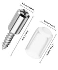 Heavy Duty Iron Shelf Support Pegs 120 Piece Set For Cabinets And Bookcases Easy Install Self Tapping Pins dimensions close-up