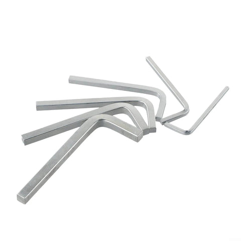 Six Piece Square Head Wrench Set L Shape Wrenches In Chrome Vanadium Steel For Tightening And Removing Square Screws Includes Sizes 3mm 4mm 5mm 6mm 7mm And 8mm Durable Pro Grade Kit Built Tough For Quick Fixes in a fan layout view