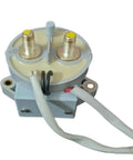 Rock Solid Badass High Voltage Dc Contactor Relay 1618002-8 with terminals and wiring, suited for EV charging and solar arrays.