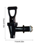 Total Hype Tea Bucket Tap And Outdoor Water Spigot For Coffee Barrels Built Legit Tough with heat resistant black PP body.