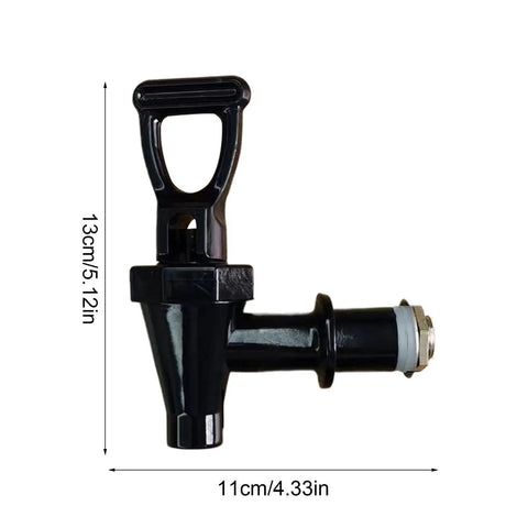 Total Hype Tea Bucket Tap And Outdoor Water Spigot For Coffee Barrels Built Legit Tough with heat resistant black PP body.