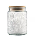 Vintage Glass Jar With Lid 23.7oz Airtight Food Storage for Coffee, Tea, Sugar and Snacks, Kitchen Counter Organizer, Pantry Decor