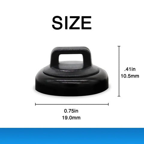 Small Magnetic Cable Tie Mounts Pack Of 10 Black Beefy 10 Lb Pull UL Listed Plenum Rated Datasafe Works With Standard Zip Ties Cable Management Solution size chart