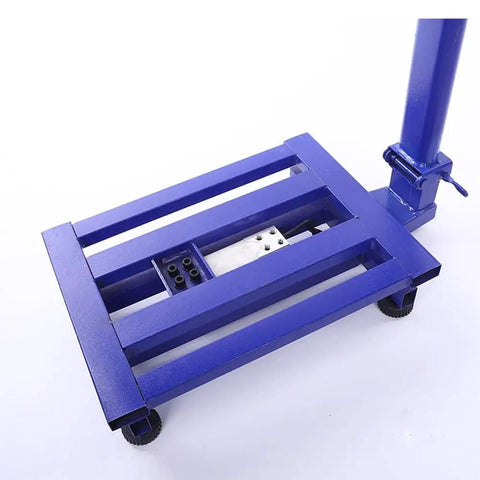 Heavy Duty Digital Floor Scale Waterproof Packing Workhorse For Shipping And Luggage Dead Nuts Accurate Up To Six Hundred Sixty Pounds foldable platform detailed view.