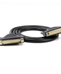Premium Pure Copper DB37 Extension Cord Male To Female 37 Pin D Sub Connector Cable on a white background.