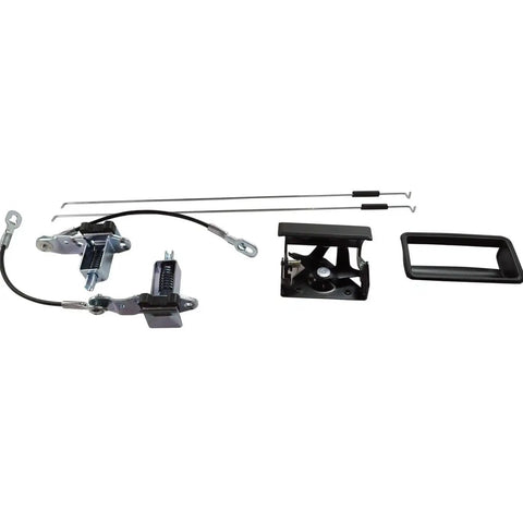 Steel Tailgate Latch Kit For GMC K1500 K2500 C2500 C3500 1988-1998 Driver And Passenger Side with cables and handles.
