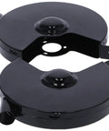 Black High Speed Steel Grinder Wheel Guard Heavy Duty Protective Cover Set for Grinding Machines showing outer covers