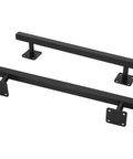 16 Inch Square Sliding Barn Door Handles Set Of 2 Black Matte Iron Gate Pulls for gates, garages, sheds. Rust resistant, anti slip grip.