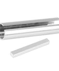 Crank Shaft Sleeve Adapter Five Eighths To Three Quarters Inch Bore Reducer, steel sleeve with keystock visible, for pulleys and motors.