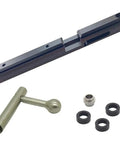 Left Handed Black Aluminum Alloy Dovetail Groove Breech Kit With Bolt Probe And Air Transfer Port For Pump CO2 Pistols 1377 1322 2240 2250 2260 12mm Dovetail Fits 22 Cal, showing all components