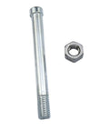 Galvanized screw and nut from Beefed Up Heavy Duty Revolving Handle Set 2 Pack For Trailer Jacks And Lathe Cranks With M10 Threads.