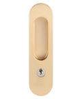 Keyed Sliding Pocket Door Lock With Three Keys For Hidden Recessed Handle Easy Install Perfect For Bathroom Kitchen And Wood Furniture Hardware