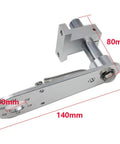 Length 140mm T Shaped Base Aluminum Alloy Spring Holder For Rotary Encoder Bracket With 30mm Hole And 80mm Rod Beefy