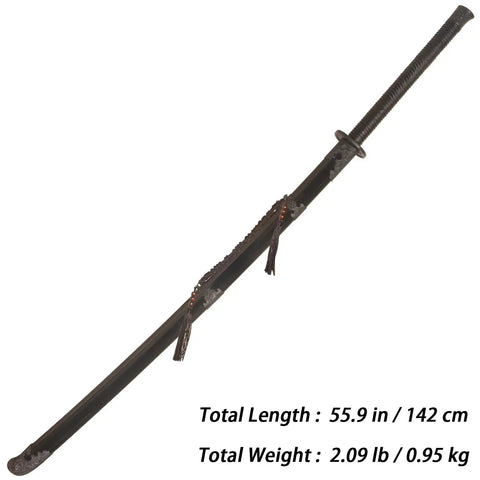 Heavy Duty Polypropylene Practice Sword For Martial Arts Training With Durable One Piece Blade And Sheath Safe Lightweight Bokken