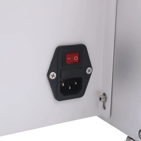 Power switch and socket for Semi Automatic Round Bottle Labeling Machine With Fiber Optic Sensor, 300W Electric Label Applicator.