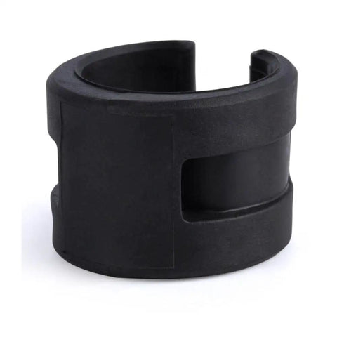 Chainstay Protector For Road And Mountain Bikes Rubber Frame Guard Pads Anti Scratch Rings For Fork And Chainstay Black Size 28.5 By 32 Mm Easy No Tool Mounting With Ties, showing a single black rubber pad.