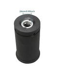 Rugged As Nails Bt50 Tool Holder Rack And Round Bucket Library For Cnc Milling Shop With Precision Balanced Base For Zero Vibration Smooth High Speed Cutting Jobs, showing black cylindrical tool holder with 24mm opening.