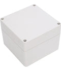 Rugged IP65 Waterproof Plastic Junction Box Enclosure for Indoor and Outdoor Use, weatherproof electrical box in white ABS, 120x120x90mm