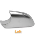 Driver Side Tesla Model 3 Lower Mirror Cover Chrome Base Bezel Trim Hella Shiny Exterior Rearview Mirror Bottom Replacement Upgrade For 2017 2018 2019 2020 2021 2022 Vehicles, left side view.