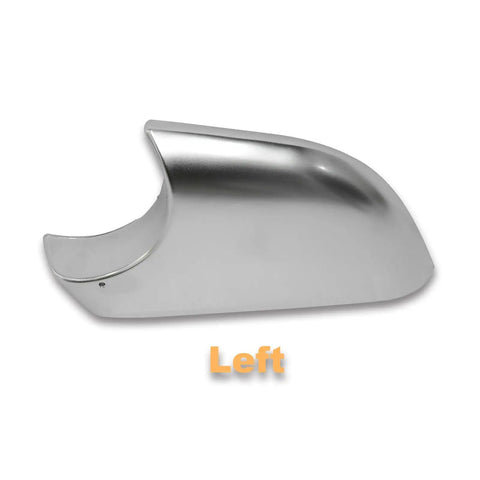 Driver Side Tesla Model 3 Lower Mirror Cover Chrome Base Bezel Trim Hella Shiny Exterior Rearview Mirror Bottom Replacement Upgrade For 2017 2018 2019 2020 2021 2022 Vehicles, left side view.