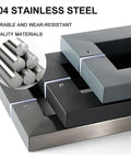 Heavy Duty Commercial Grade Push Pull Door Handle Rock Solid Matte Black Finish Barn Door Pull Glass Hardware with 304 stainless steel material.