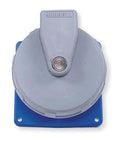Iec Pin And Sleeve Receptacle 60Amp 250Volt Heavy Duty Industrial Connector Built Tough With Watertight Zytel Nylon Shell No Nonsense Power Socket Made In Usa For The Daily Grind with gray finish and locking mechanism.