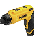 8V Gyroscopic Cordless Screwdriver Kit with 1 Battery, Motion Activated Variable Speed 0 to 430 RPM, Reversing Control, yellow handle