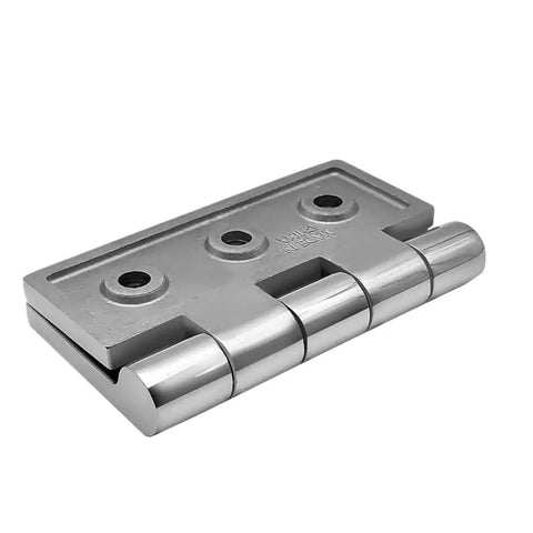 Premium 316 Stainless Steel Square Deck Door Hinge 100X100Mm Mirror Polish Finish, durable marine hardware for boats.