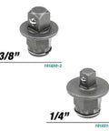 Interchangeable 3/8" and 1/4" drives for 18V Cordless Ratchet Workhorse With Three Eighths And One Quarter Square Drives