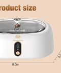 Deep Clean Master Ultrasonic Cleaner 45KHz 16oz Stainless Steel Tank dimensions and interior view