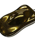 Top Shelf Diamond Gold Automotive Basecoat And Midcoat Blend Ready To Spray In A 128 Oz Gallon With Slow Reducer For Hella Flawless Pearl Finish That Pop In Sunlight sample car model with shimmering gold finish