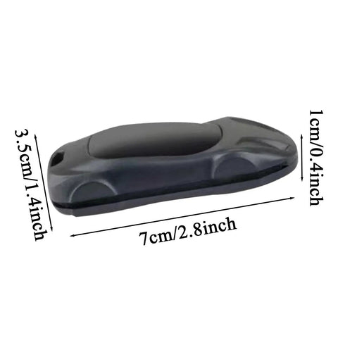 Slick Windshield Wiper Repair Tool For Quick Fix Rubber Edge Resurfacing On Car And Truck Blades To Restore Crystal Clear Vision During Heavy Rain No Hassle Ride Ready Essential, side view, black, compact design.