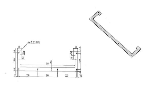 Heavy Workhorse Machine Dust Bellow Cover For Industrial Guide Rails Built Different With Tri Proof Nylon and PVC Shield technical drawing and dimensions.