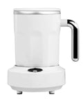 Electric Smart Cup Warmer And Cooler Plate Delivers On Tech For Keeping Your Daily Grind Hot Or Your Sippin On Ice Cold Brews Precision Temp Control Heated Coaster That Hits The Spot White Model, side view.