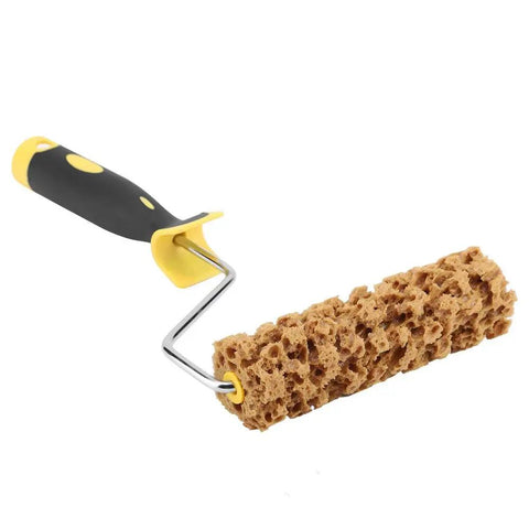 Smooth Operator Texture Paint Roller With Integrated Handle Engineered For Seamless Wall Decorating And Precise Detail Work Yields Butter Smooth Acrylic Coverage Without Drip Or Clump Stress, 12 inch foam roller for detailed painting.