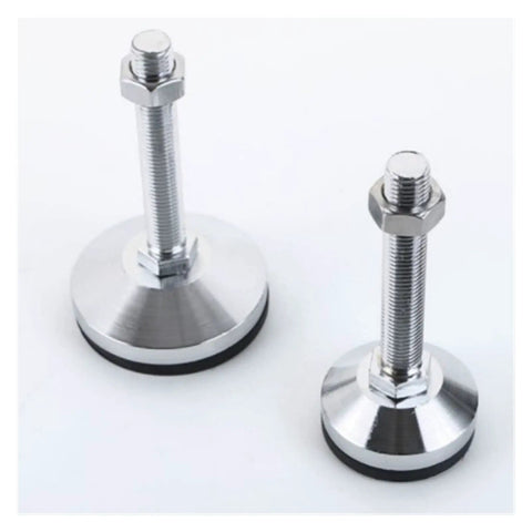 Easy Install Adjustable Leveling Feet Four Pack For Furniture And Desks With Swivel Design Height Adjustable For Tables Cabinets Workbenches Shelving Units And Bookcases Carbon Steel Durable And Wear Resistant, two carbon steel leveling feet