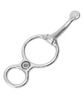 Stainless Steel Horse Tie Ring With Safety Release Mechanism For Training Half Round Ring With Eye Bolts For Pulling Back Durable Metal Gear