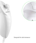 White 2 Pack Nunchuk Controller Replacement For Nintendo Wii And Wii U, showcasing grip design, motion sensing joystick