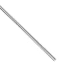 Side view of round steel rod, 6 mm diameter, 200 mm length, high-speed steel lathe bar stock