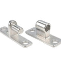 2 Pack Half Inch Pin Gate Hinges Heavy Duty Steel Designed For Outdoor Yard Farm And Barn Doors Quick Install Rugged Hardware Built Different To Last, showing stainless steel hinges.