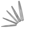 Premium 5 Pc Set Square Easy Out Bolt Extractors For Effortless Removal Of Stripped Screws And Broken Studs This Versatile Tool Makes Any DIY Job A Breeze By Grabbing Damaged Fasteners Like A Pro. 5-piece carbon steel square extractors on white background