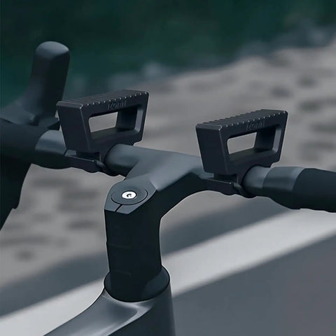 Mountain Bike Handlebar Stand Clip-On Stabilizer For Quick Fixes 29-34mm Clamp Plastic Bracket Mount Holder in use