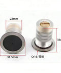 Cr15 Wire Cut EDM Guide Wheel Set With 22mm Outer Diameter And 35mm Length, Single Side Plastic Seat Pulley Roller shown