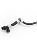 Slick Drop In Replacement Battery Cooling Hose With Left Manifold Pipe For Tesla Model 3 And Y EV 2017 To 2025, black flexible plastic hose.