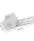 24 Piece Sofa Spring Repair Clips Kit For Heavy Duty Upholstery And Furniture Fixes, silver metal clip with 4 hole design, measurements shown