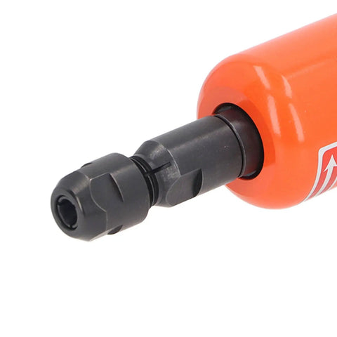 Close-up of Badass Compact Pneumatic Air Die Grinder With Straight Grip and Ultra Low Vibration for smooth finishing.