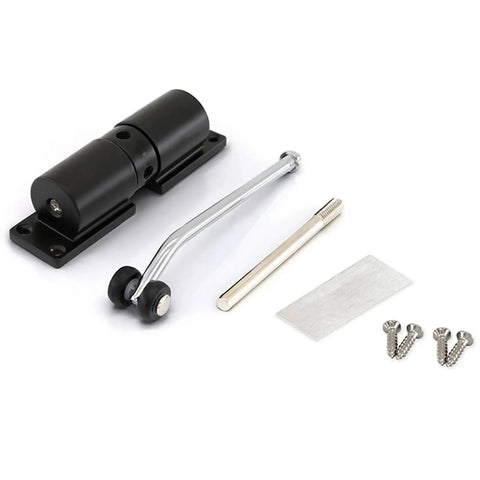 Silent Invisible Door Closer Kit For Home White Automatic Hinge Self Closing Low Noise Household Door Closer Mute Action Easy Install For Interior Doors