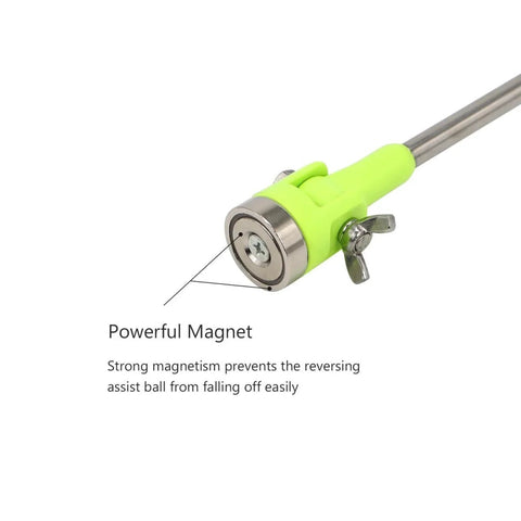 Upgraded Trailer Alignment Kit with powerful magnet and telescoping rod for trailers. Chrome plated finish and rust-resistant design.