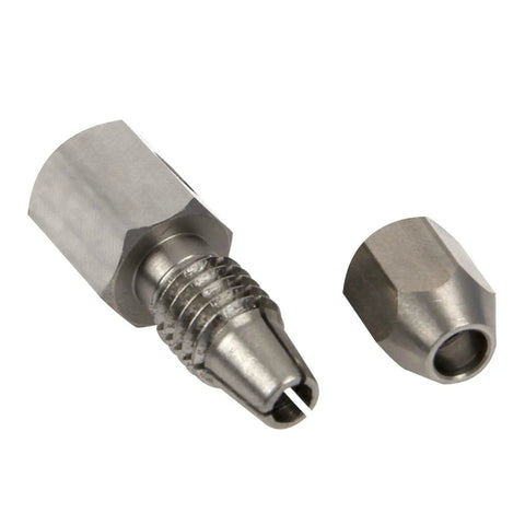 2 Pack CNC Stainless Steel RC Flex Collet Coupler Flexible Drive Shaft Locker for DIY RC Boat Submarine shown close-up
